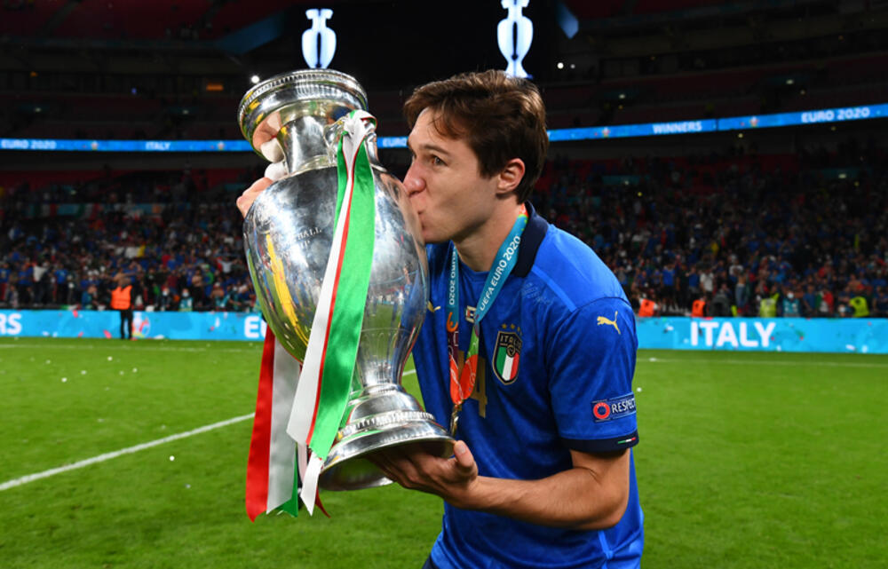 選手支給品】 サッカー イタリア代表 キエーザ ユニフォーム