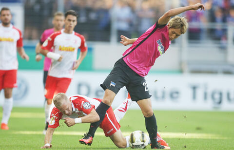 原口先発のヘルタ ベルリンがpk戦までもつれ込み3部クラブに薄氷の勝利 Dfbポカール 超ワールドサッカー