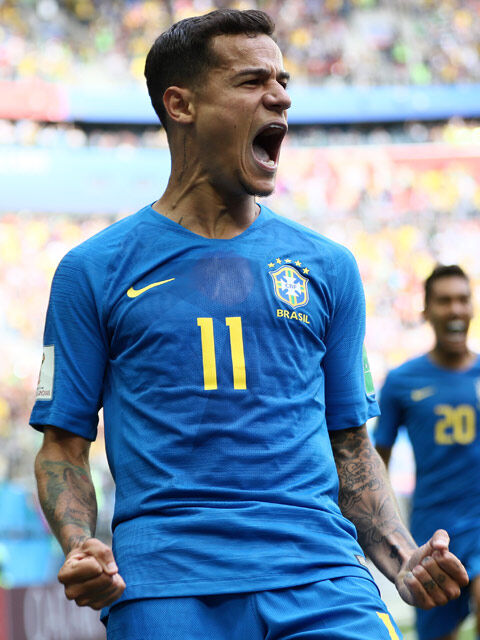 コウチーニョ ネイマールのat弾で大苦戦したブラジルが初勝利 ロシアw杯 超ワールドサッカー
