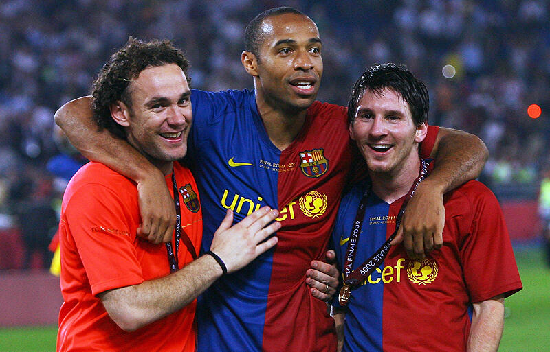 FC Barcelona FINAL ROMA 2009 ティエリアンリ 2009 FCバルセロナティエリ・アンリ選手ホームユニフォーム NIKE