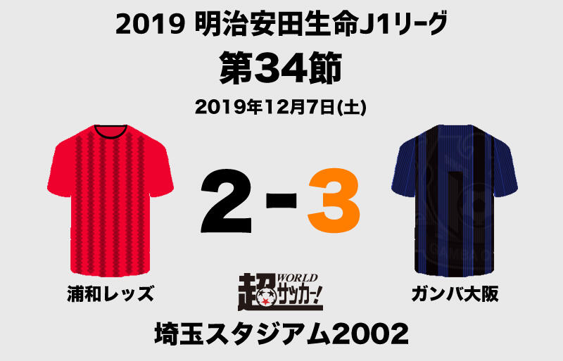 宇佐美 アデミ 福田 浦和との打ち合い制したg大阪 3連勝締めで7位フィニッシュ J1 超ワールドサッカー