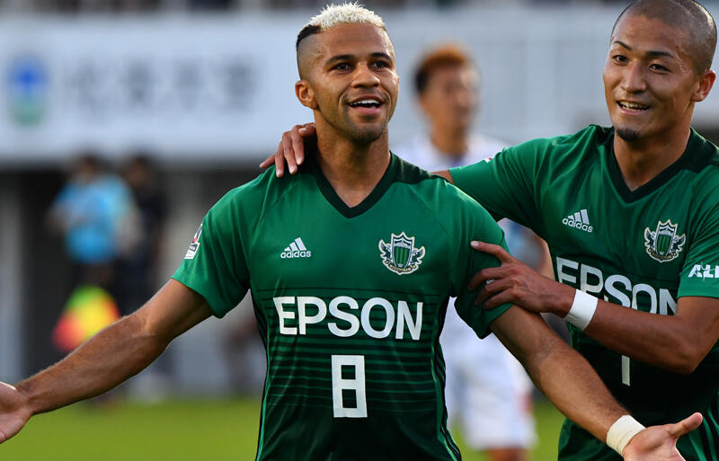 松本山雅ユニ 岩上祐三 47番 adidas Jリーグシャツ