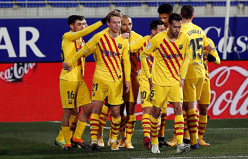 バルセロナがメッシのリーグ通算500試合目を勝利で飾る 岡崎途中出場のウエスカは今季2度目の連敗 ラ リーガ 超ワールドサッカー