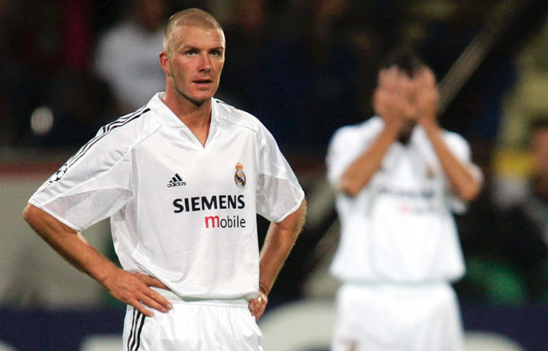 古着なのでご理解お願い致しますdavid beckham ベッカム real madrid t