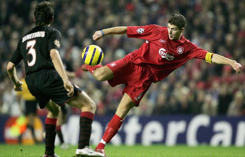 【伝説のイスタンブールの奇跡！】スティーヴン・ジェラード (8) ユニホーム リヴァプール サッカーユニフォーム SIZE O レッド 06/08ホーム