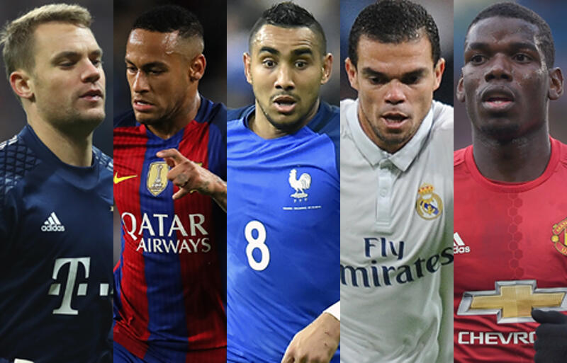 バロンドール最終候補30名 ネイマールにペペ ポグバが選出 イニシャルn P 超ワールドサッカー