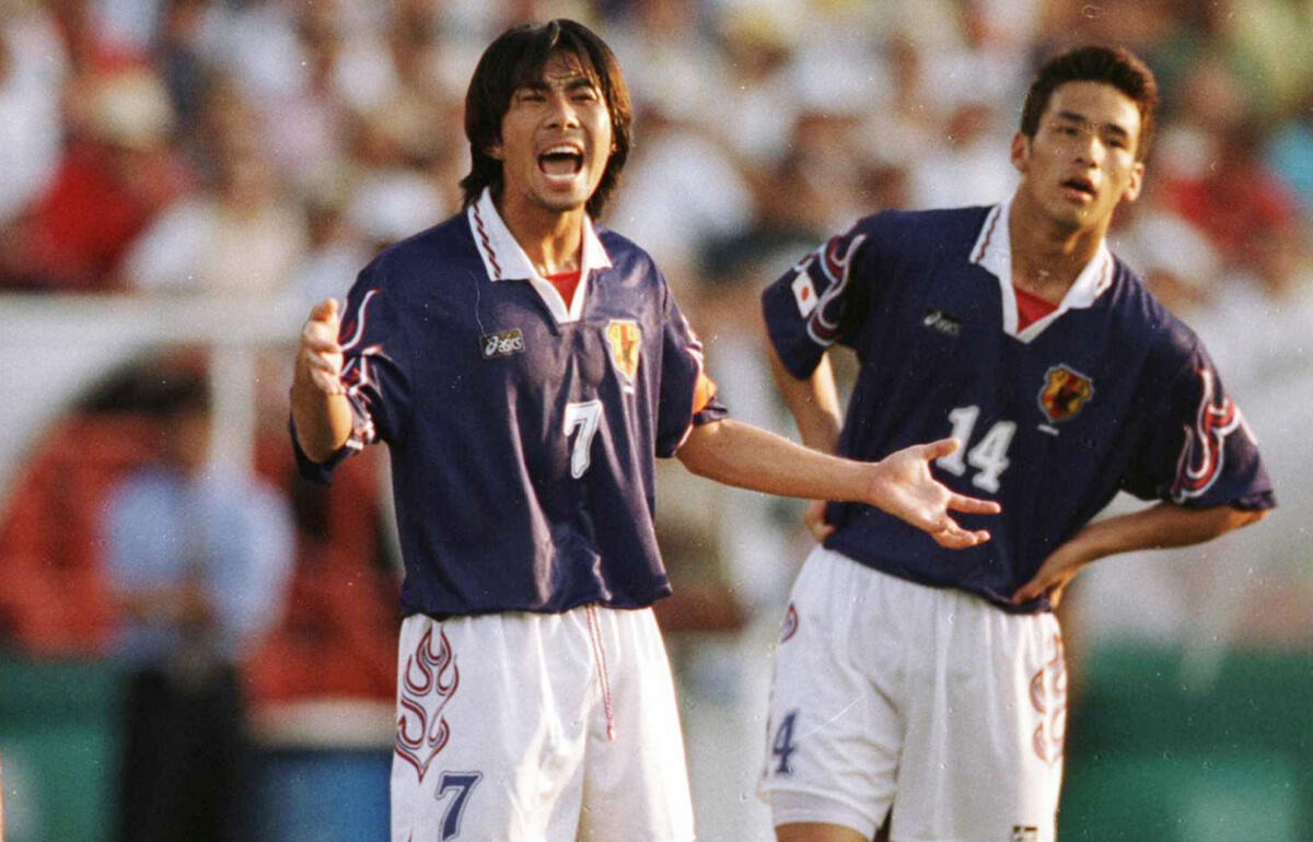 サッカー日本代表 1998年 フランスW杯モデル 炎ユニフォーム デッド ...