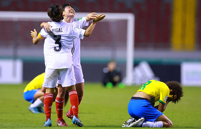 日本が大会史上初の連覇に王手 浜野まいかの決勝点でブラジルを退ける U 女子w杯 超ワールドサッカー