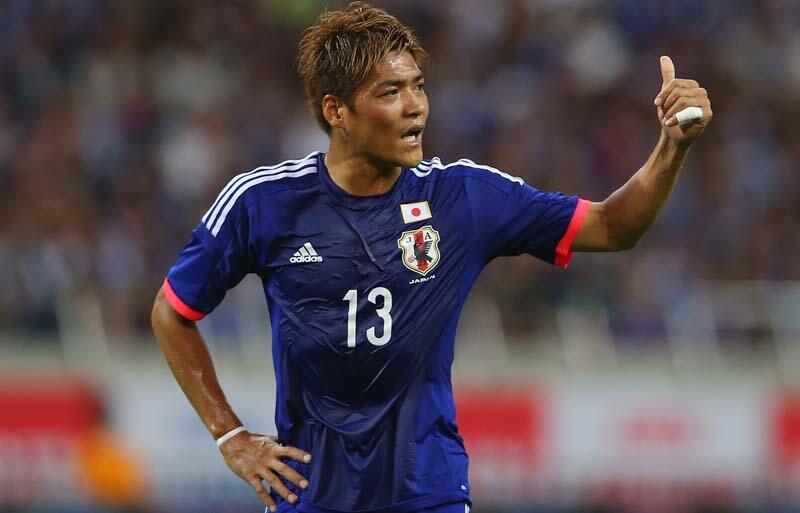 大久保嘉人 日本代表ブラジルW杯レプリカユニフォーム直筆サイン色紙 