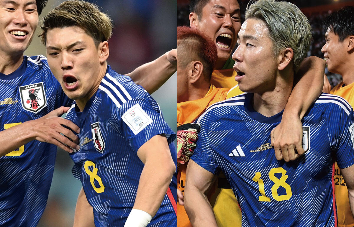 サッカー 日本代表 2022 ユニフォーム 堂安選手 8番 JAPAN - ウェア