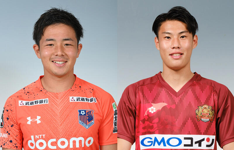 左が岡庭、右が大森