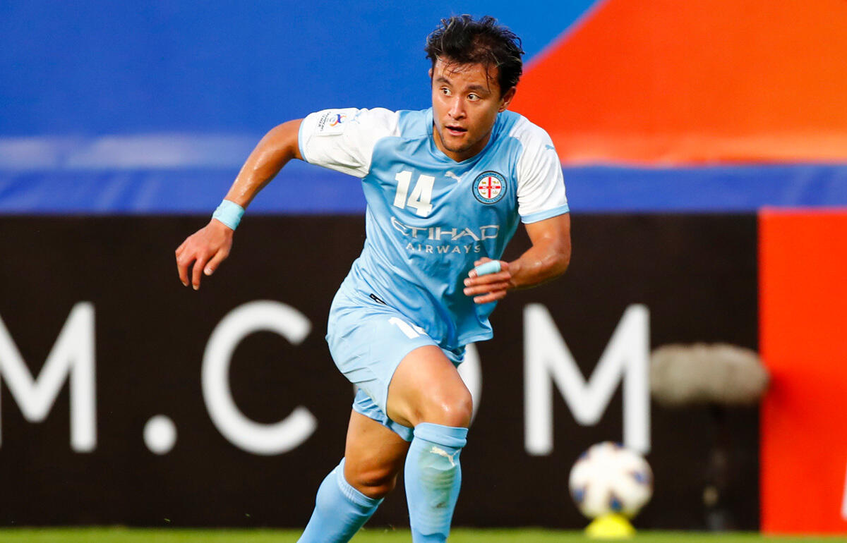 今年の夏まではオーストラリアのメルボルン・シティでプレーした遠藤翼