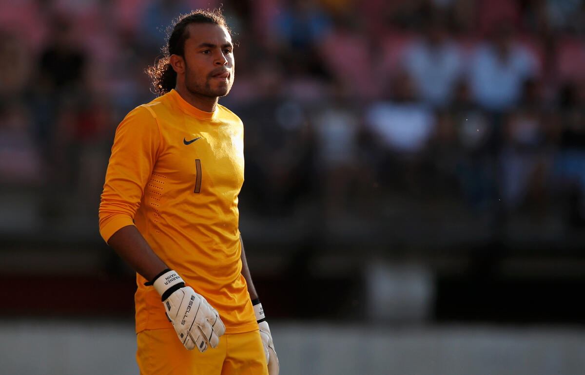 U-21オランダ代表としてゴールを守るヴァルネル・ハーン