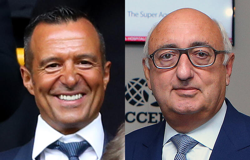 大物代理人として知られるジョルジュ・メンデス氏(左)とジョナサン・バーネット氏(右)