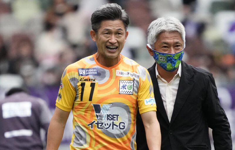 今年2月に56歳の三浦知良、JFL鈴鹿とのレンタル契約終了