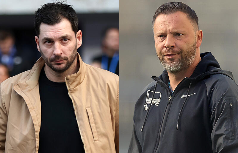 解任されたシュヴァルツ監督(左)と新指揮官就任のダルダイ氏(右)