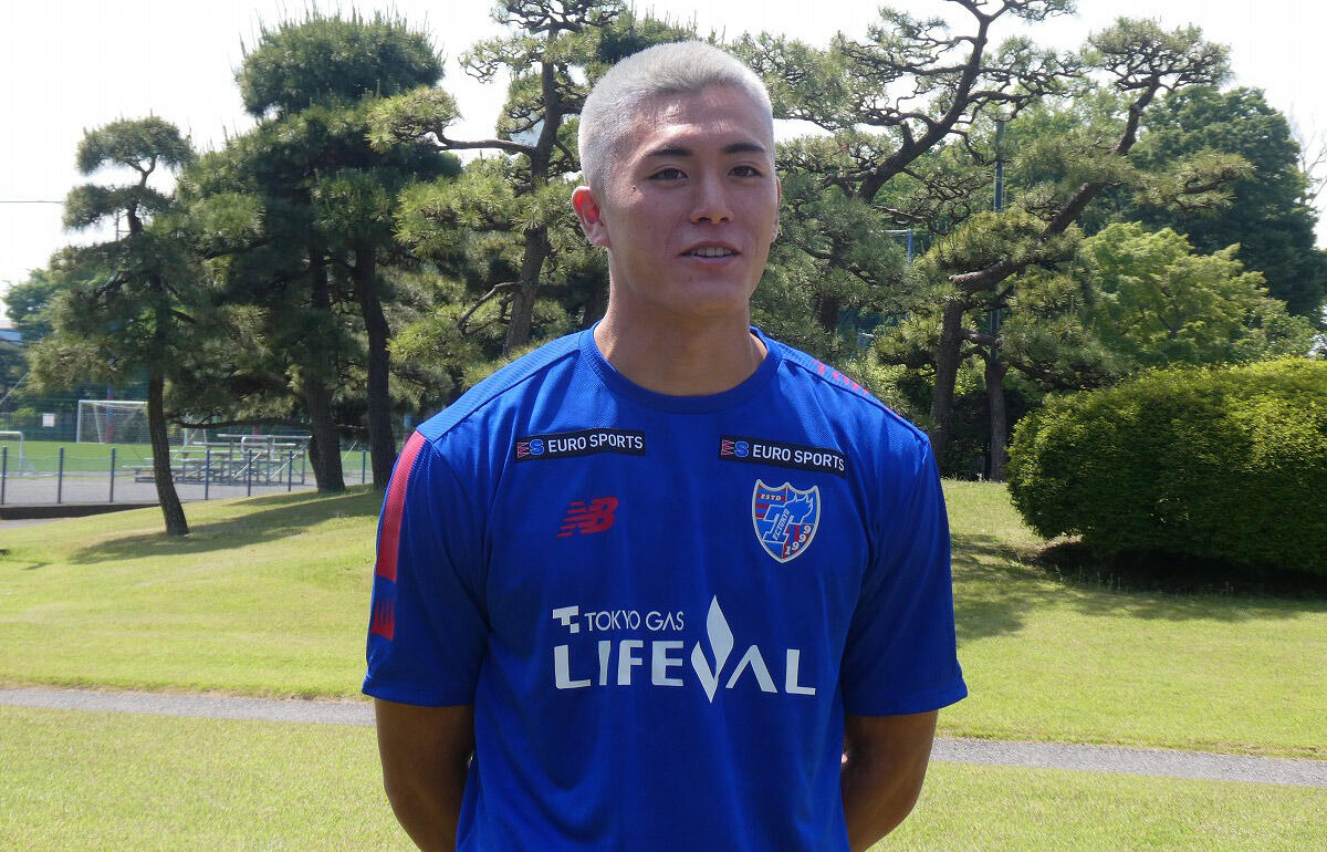 銀髪にイメチェンしたFC東京のU-20日本代表FW熊田直紀[写真＝元川悦子]