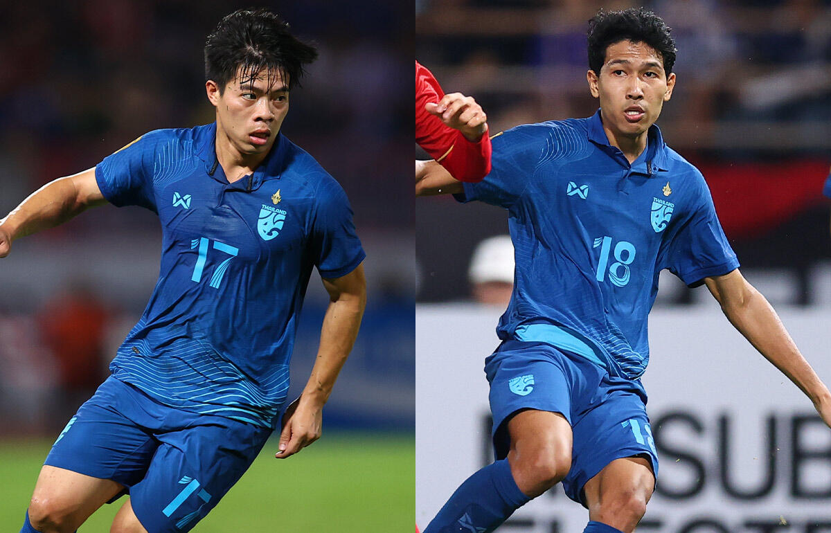 浦和の練習に参加するエカニット・パンヤ(左)、ウィーラテップ・ポンパーン(右)