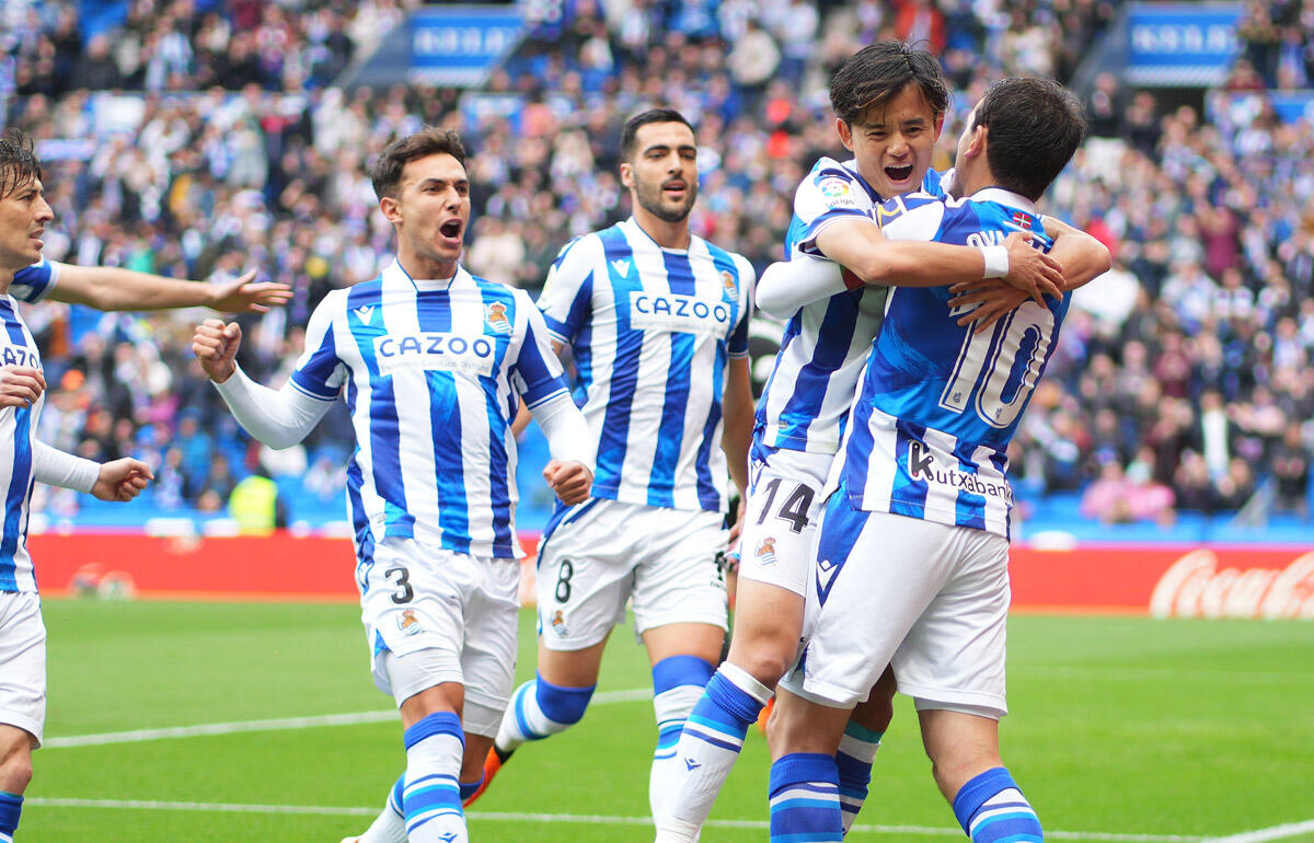 「誰も彼を止められない」躍動の久保建英、PK獲得&今季4アシスト目に地元紙最高評価「強いて言えばゴールを…」