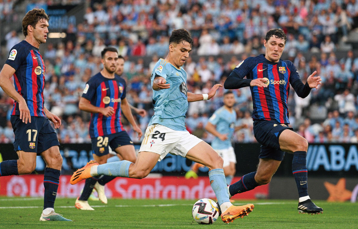 ラ・リーガ最終節のバルセロナ戦では2ゴール。セルタは2-1で勝利した