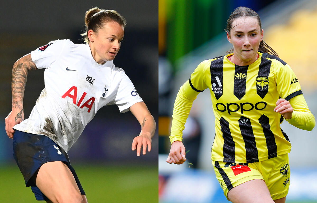 左から5度目の出場となるリア・パーシバル、初W杯の17歳FWミリー・クレッグ