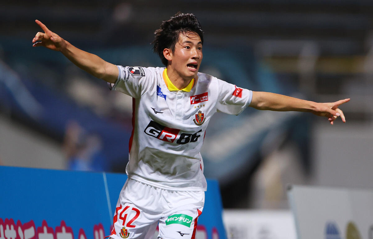 1試合2ゴールを記録した名古屋FW貴田遼河