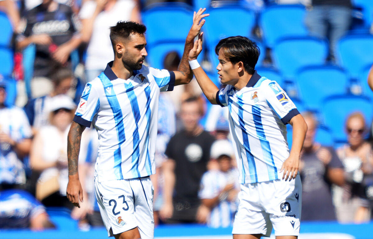 古巣相手に開始2分で今季4点目を決めた久保建英