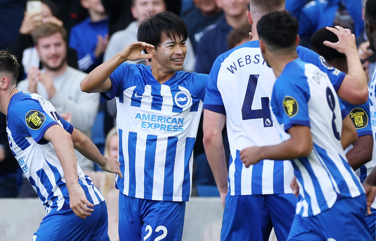 途中出場で圧巻2ゴールを記録した三笘薫