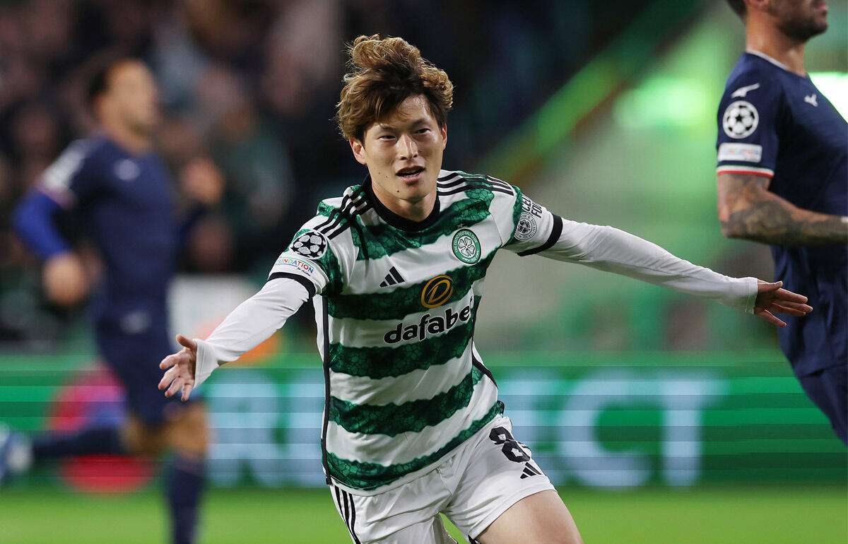 CL初ゴールを記録したセルティックの古橋亨梧