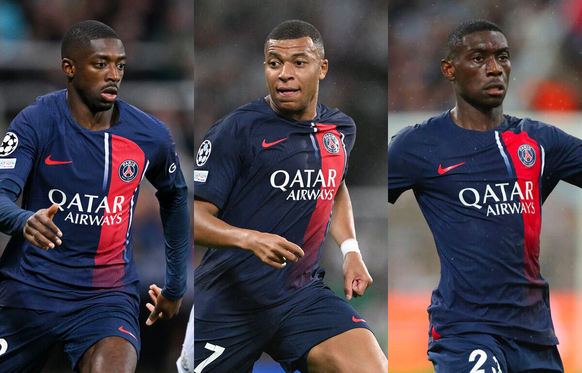 PSGのトリオ、ムバッペ、コロ・ムアニ、デンベレも揃う