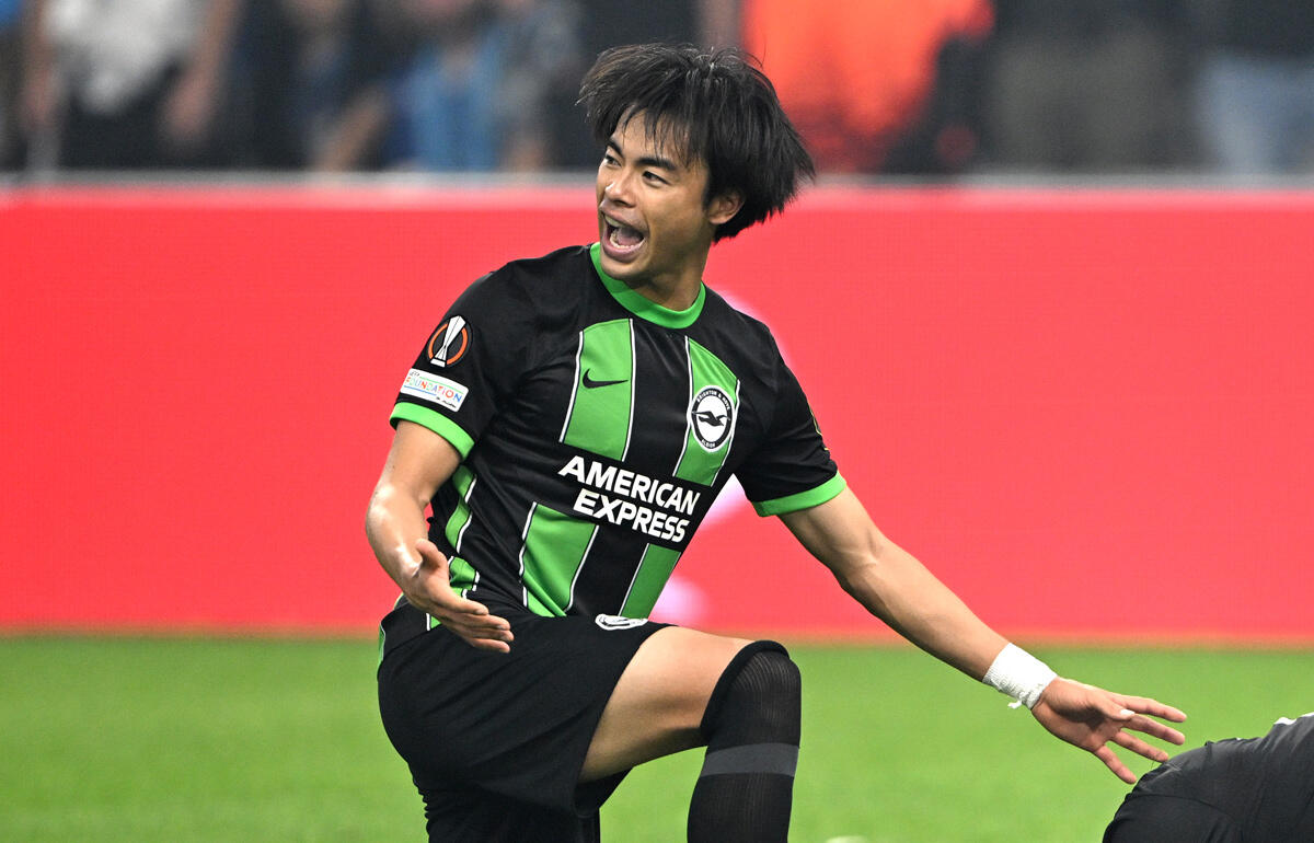 ELで初ゴールを決めた三笘薫はまずまずの評価に