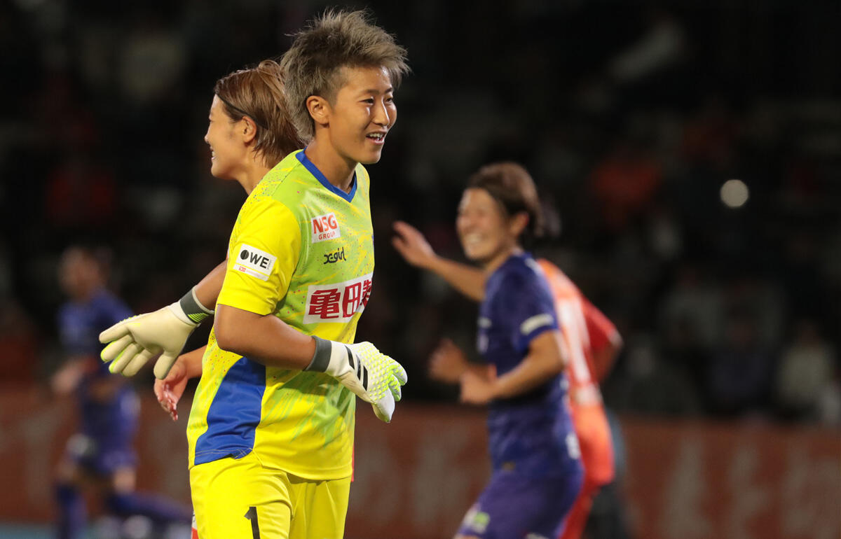 守護神として無失点に抑えた新潟L・平尾知佳