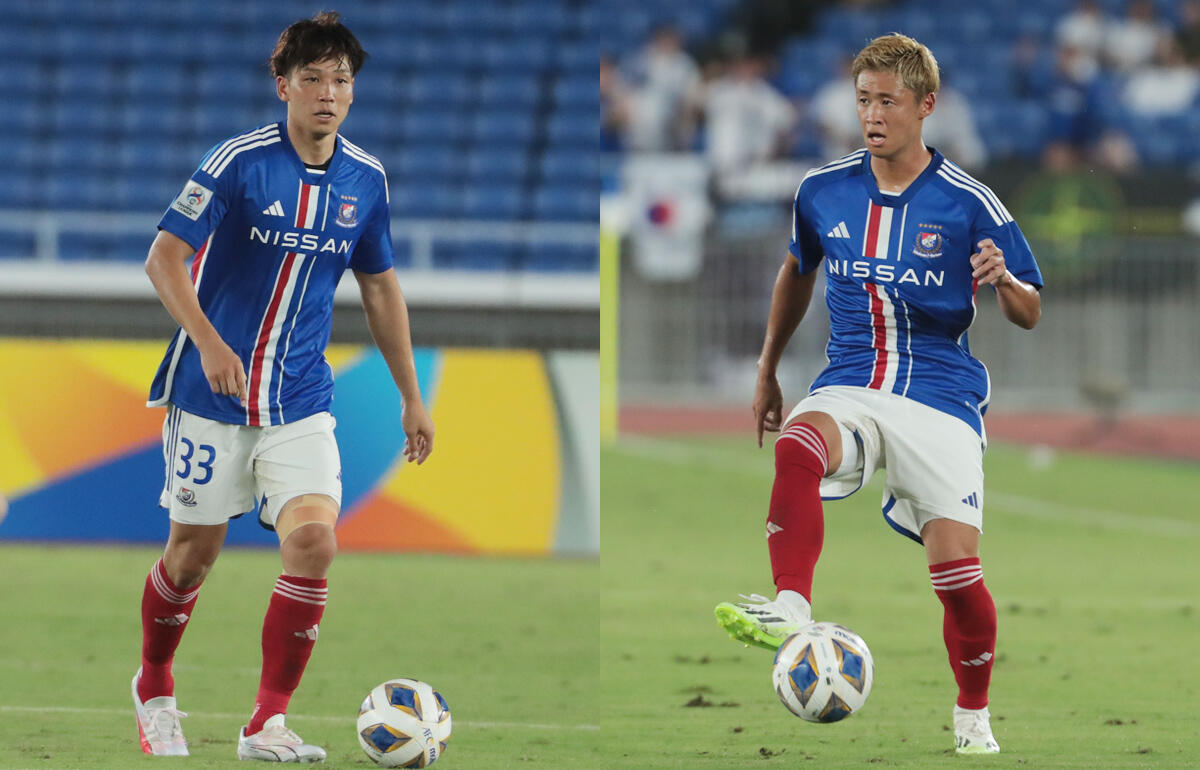 手術を受けて離脱する角田涼太朗(左)と加藤聖(右)