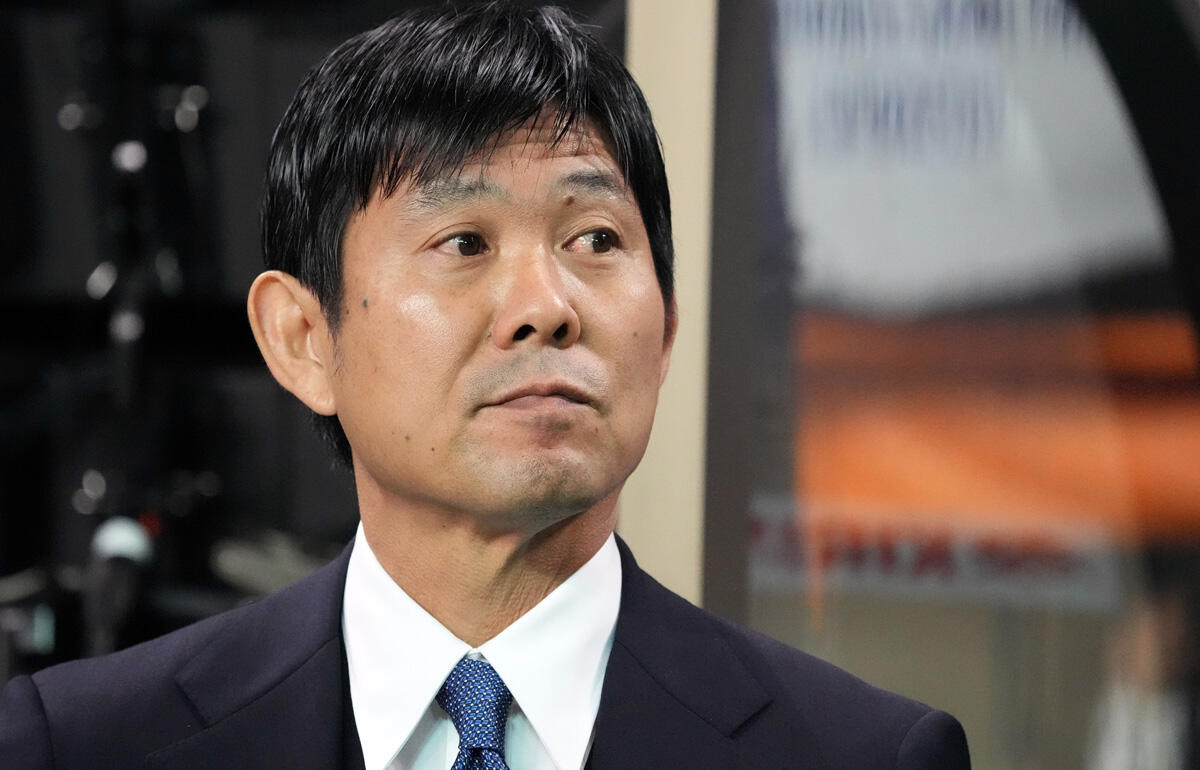 日頃からファン・サポーターに感謝する森保一監督