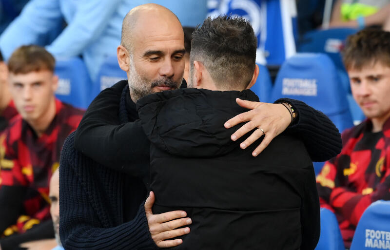 賛辞送るデ・ゼルビ監督を改めて評価するグアルディオラ監督。