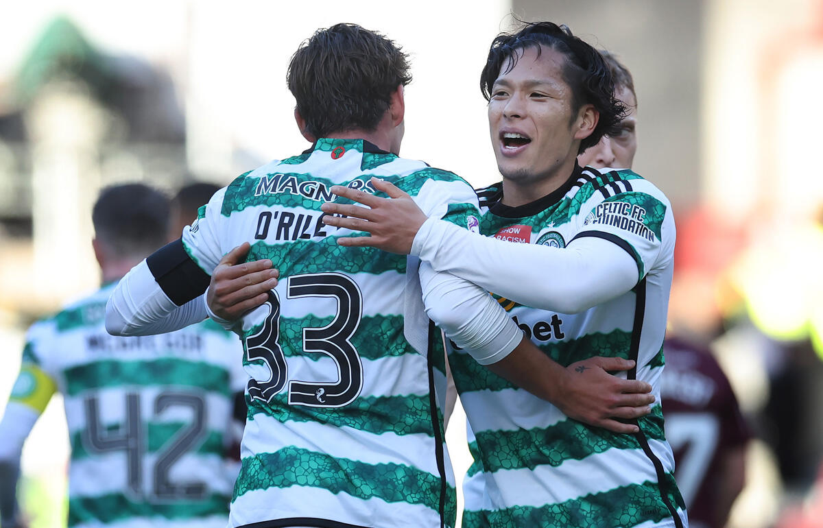 強烈な一撃でセルティック初ゴールを決めた岩田智輝