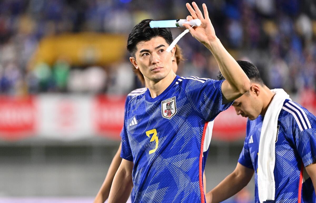 チュニジア戦ではまだ髪を切っていなかった谷口彰悟