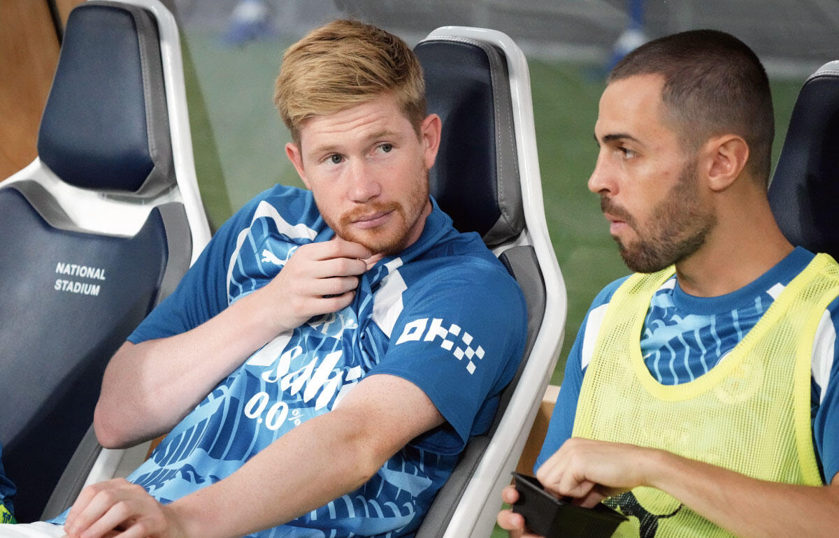 年内の戦列復帰は厳しいとも言われるデ・ブライネ