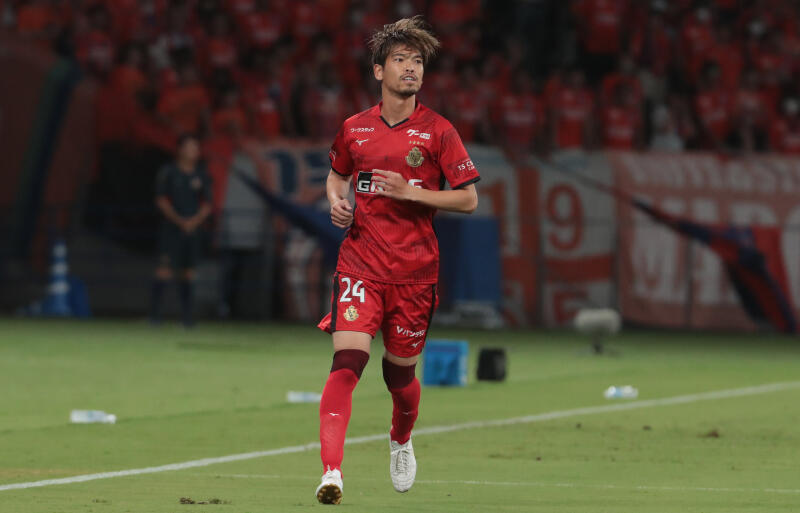 河面旺成は名古屋在籍2年目の今季、ここまで13試合でプレー。