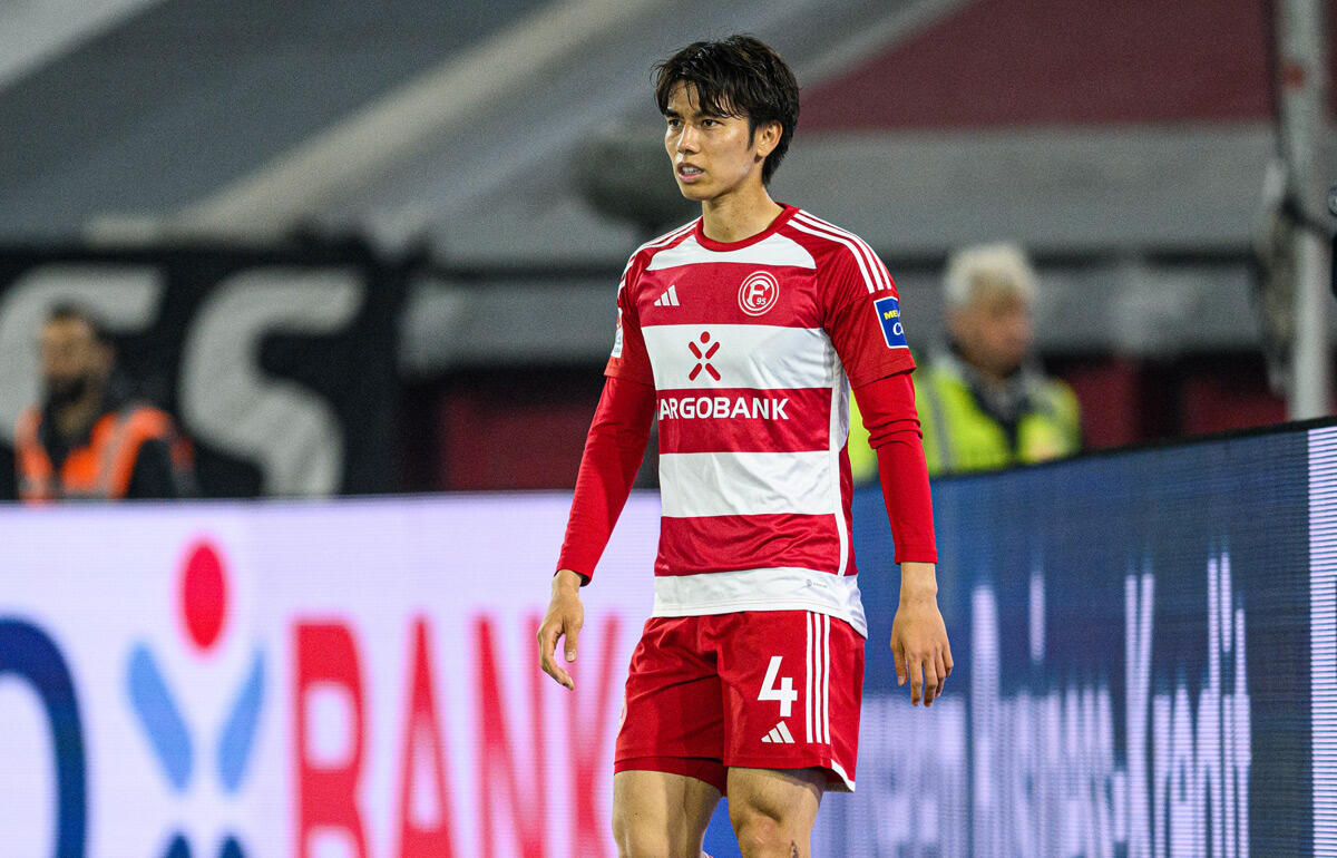 2試合連続でゴールを決めた田中碧