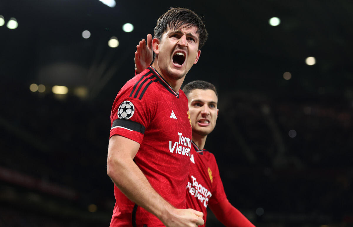 コペンハーゲン戦で決勝点をあげたマグワイア