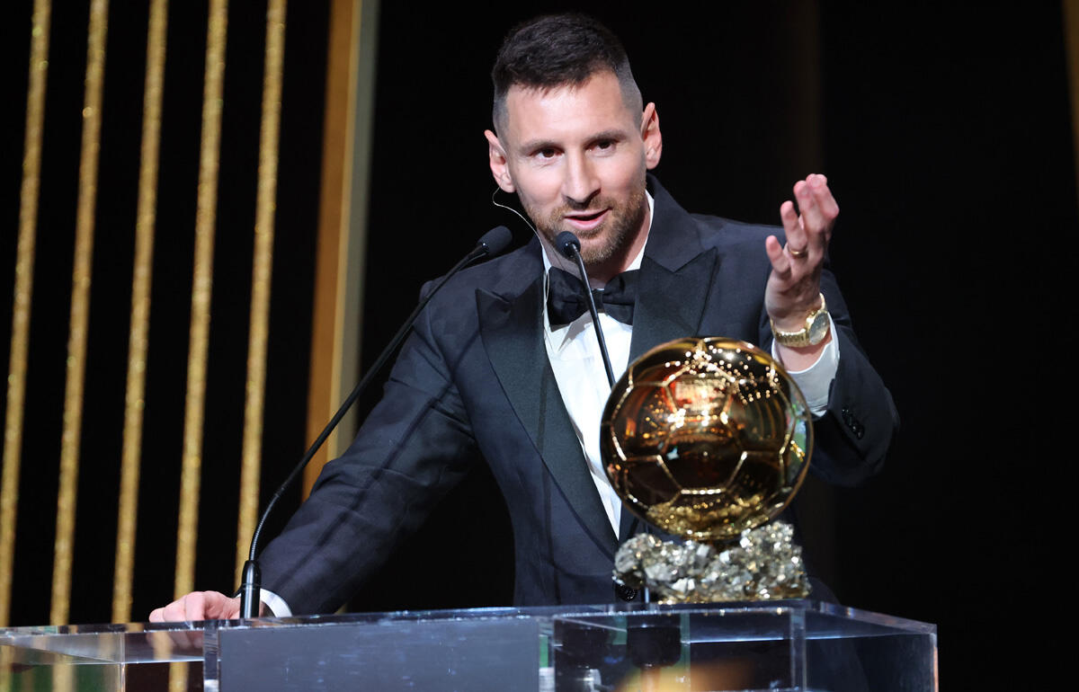 最多8度目のバロンドール受賞を果たしたメッシ