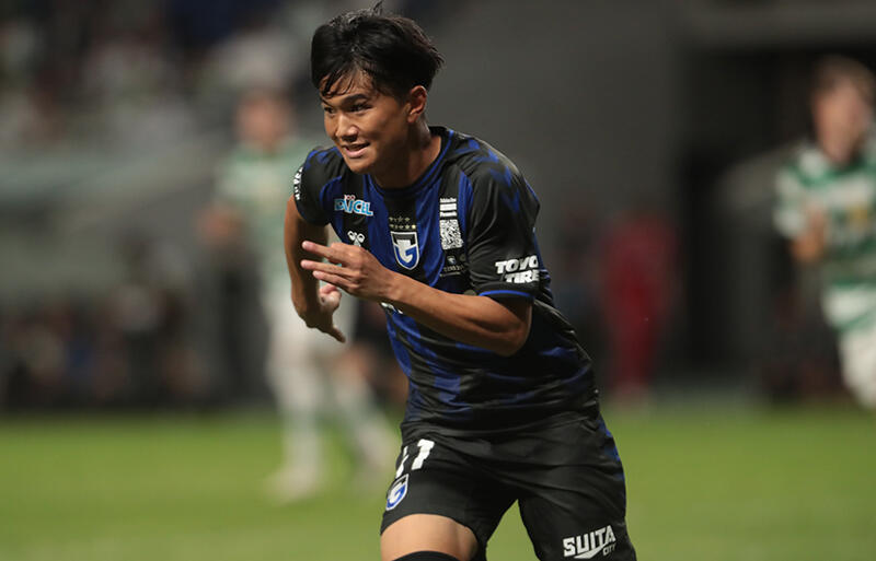 負傷が発表されたガンバ大阪のMF中村仁郎