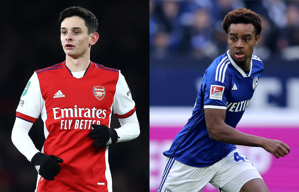 アーセナルからレンタル移籍中のパティーノ(左)とシャルケで頭角を現しているウエドラオゴ