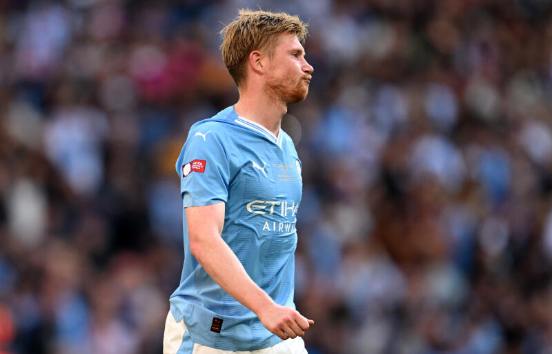 マンチェスター・シティの司令塔デ・ブライネ。プレミアリーグ開幕節で負傷してから欠場が続く。