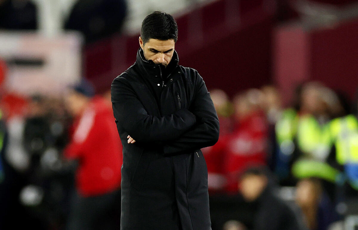 カップ戦敗退を悔やんだアルテタ監督