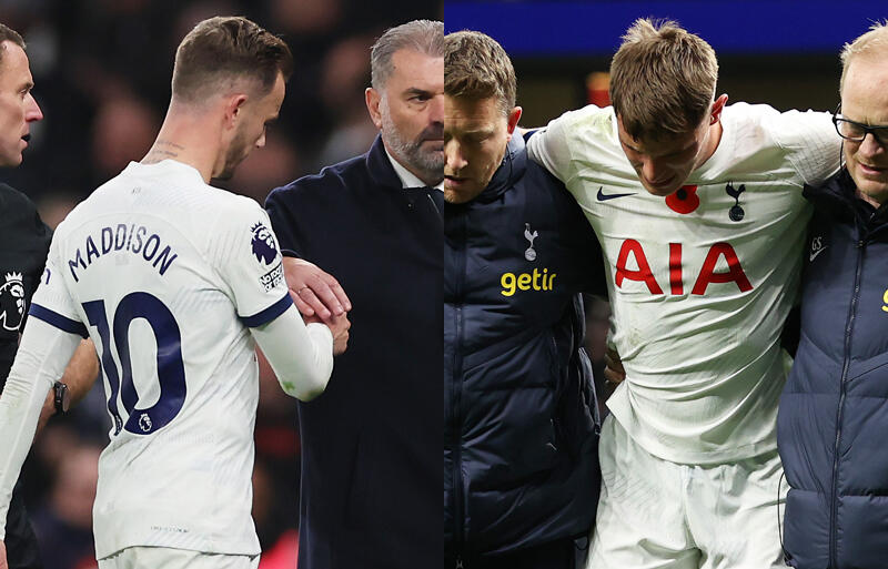 チェルシー戦で今季初黒星のトッテナム。主力2選手が前半終了間際にピッチを後に。