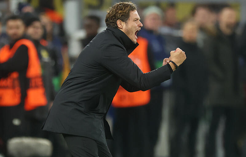 CL連勝となったドルトムントのエディン・テルジッチ監督