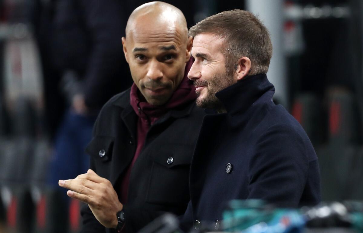 デイビッド・ベッカム氏とティエリ・アンリ氏