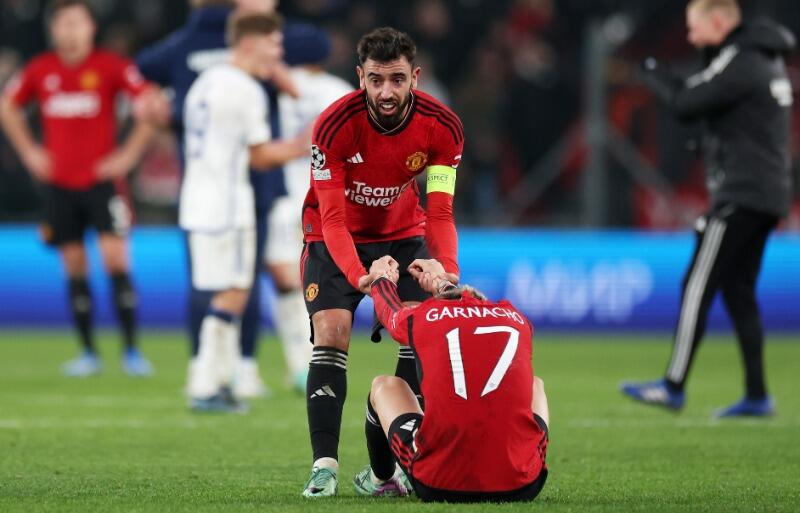 CLで厳しい戦いが続くマンチェスター・ユナイテッドのブルーノ・フェルナンデス